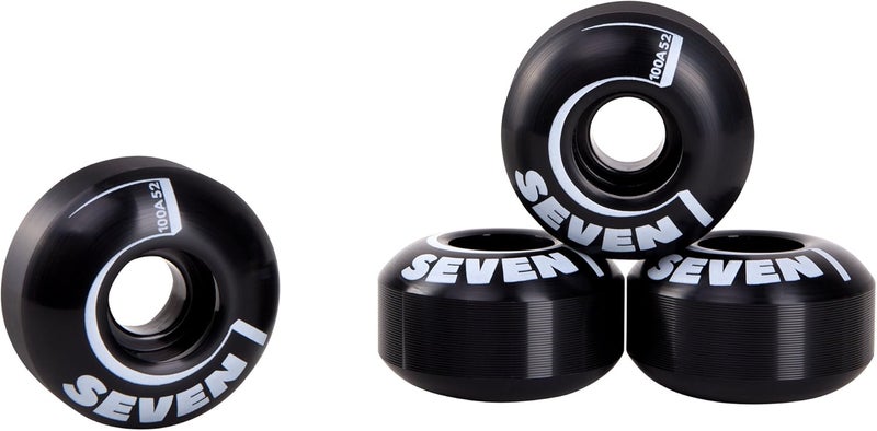 Cal 7 Catch-22 Skateboard Wheels, 52mm & 100A, Black & White Design, Great for Trick, Street & More - Image 3